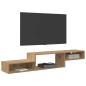Preview: Wandmontierter TV-Schrank Wandhalterung Artisan-Eiche