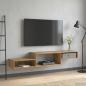 Preview: Wandmontierter TV-Schrank Wandhalterung Artisan-Eiche