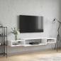Preview: ARDEBO.de - Wandmontierter TV-Schrank Wandhalterung Wei? 180 x 28 x 21 cm