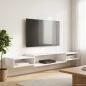 Preview: Wandmontierter TV-Schrank Wandhalterung Wei? 180 x 28 x 21 cm