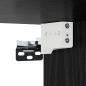 Preview: Wandmontierter TV-Schrank Wandhalterung Schwarze Eiche