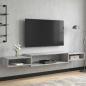 Preview: Wandmontierter TV-Schrank Wandhalterung Grau Sonoma