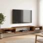 Preview: ARDEBO.de - Wandmontierter TV-Schrank Wandhalterung Altholz