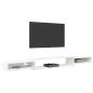 Preview: Wandmontierter TV-Schrank Wandhalterung Weiß 220 x 28 x 21 cm