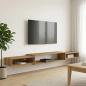 Preview: Wandmontierter TV-Schrank Wandhalterung Artisan-Eiche