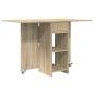 Preview: Esstisch 115 x 70 x 75 cm Holzwerkstoff Sonoma-Eiche