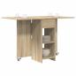 Preview: Esstisch 115 x 70 x 75 cm Holzwerkstoff Sonoma-Eiche
