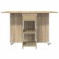 Preview: Esstisch 115 x 70 x 75 cm Holzwerkstoff Sonoma-Eiche