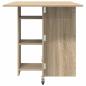 Preview: Esstisch 115 x 70 x 75 cm Holzwerkstoff Sonoma-Eiche