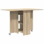 Preview: Esstisch 115 x 70 x 75 cm Holzwerkstoff Sonoma-Eiche