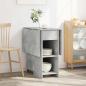 Preview: Esstisch 115 x 70 x 75 cm Holzwerkstoff Betongrau Rechtwinklig
