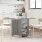 Preview: ARDEBO.de - Esstisch 115 x 70 x 75 cm Holzwerkstoff Grau Sonoma