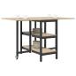 Preview: Esstisch 122 x 80 x 76,5 cm Holzwerkstoff Sonoma-Eiche