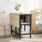 Preview: Esstisch 122 x 80 x 76,5 cm Holzwerkstoff Sonoma-Eiche