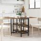 Preview: ARDEBO.de - Esstisch 122 x 80 x 76,5 cm Holzwerkstoff R?uchereiche