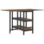 Preview: Esstisch 122 x 80 x 76,5 cm Holzwerkstoff R?uchereiche
