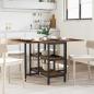 Preview: ARDEBO.de - Esstisch 122 x 80 x 76,5 cm Holzwerkstoff Altholz Rechteckig