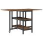 Preview: Esstisch 122 x 80 x 76,5 cm Holzwerkstoff Altholz Rechteckig