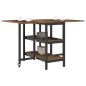 Preview: Esstisch 122 x 80 x 76,5 cm Holzwerkstoff Altholz Rechteckig