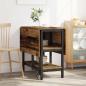 Preview: Esstisch 122 x 80 x 76,5 cm Holzwerkstoff Altholz Rechteckig