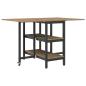 Preview: Esstisch 122 x 80 x 76,5 cm Holzwerkstoff Artisan-Eiche