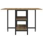Preview: Esstisch 122 x 80 x 76,5 cm Holzwerkstoff Artisan-Eiche