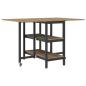 Preview: Esstisch 122 x 80 x 76,5 cm Holzwerkstoff Artisan-Eiche
