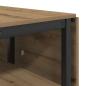 Preview: Esstisch 122 x 80 x 76,5 cm Holzwerkstoff Artisan-Eiche