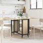 Preview: ARDEBO.de - Faltbarer Esstisch mit Rollen 130 x 80 x 76,5 cm Stahl PB