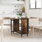 Preview: ARDEBO.de - Faltbarer Esstisch mit Rollen 130 x 80 x 76,5 cm Stahl PB