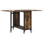 Preview: Faltbarer Esstisch mit Rollen 130 x 80 x 76,5 cm Stahl PB