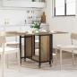 Preview: ARDEBO.de - Faltbarer Esstisch mit Rollen 130 x 80 x 76,5 cm Stahl PB