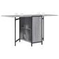 Preview: Esstisch 144 x 60 x 75 cm Holzwerkstoff Sonoma-Grau Rechteckig