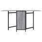 Preview: Esstisch 144 x 60 x 75 cm Holzwerkstoff Sonoma-Grau Rechteckig