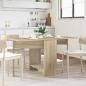 Preview: ARDEBO.de - Esstisch 138 x 70 x 73,5 cm Holzwerkstoff Sonoma-Eiche