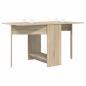 Preview: Esstisch 138 x 70 x 73,5 cm Holzwerkstoff Sonoma-Eiche