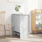 Preview: Esstisch 138 x 70 x 73,5 cm Holzwerkstoff Betongrau