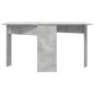 Preview: Esstisch 138 x 70 x 73,5 cm Holzwerkstoff Betongrau