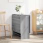 Preview: Esstisch 138 x 70 x 73,5 cm Holzwerkstoff Grau Sonoma