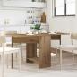 Preview: ARDEBO.de - Esstisch 138 x 70 x 73,5 cm Holzwerkstoff Artisan-Eiche
