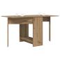 Preview: Esstisch 138 x 70 x 73,5 cm Holzwerkstoff Artisan-Eiche