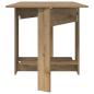 Preview: Esstisch 138 x 70 x 73,5 cm Holzwerkstoff Artisan-Eiche