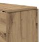 Preview: Esstisch 138 x 70 x 73,5 cm Holzwerkstoff Artisan-Eiche