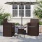 Preview: ARDEBO.de - Sitzkissen 2 stk. Polyester Anthrazit 47 x 36 x 2 cm
