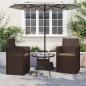 Preview: ARDEBO.de - Sitzkissen 2 stk. Polyester Taupe 47 x 36 x 2 cm
