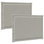 Preview: Sitzkissen 2 stk. Polyester Hellgrau 47 x 36 x 2 cm
