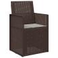 Preview: Sitzkissen 2 stk. Polyester Hellgrau 47 x 36 x 2 cm