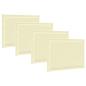 Preview: Sitzkissen 4 stk. Polyester Creme 47 x 36 x 2 cm