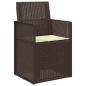 Preview: Sitzkissen 4 stk. Polyester Creme 47 x 36 x 2 cm
