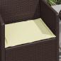 Preview: Sitzkissen 4 stk. Polyester Creme 47 x 36 x 2 cm